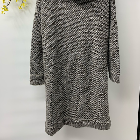 Free People Long Oversize Gray Boho Comfortably Hooded Sweater M - Picture 4 of 7